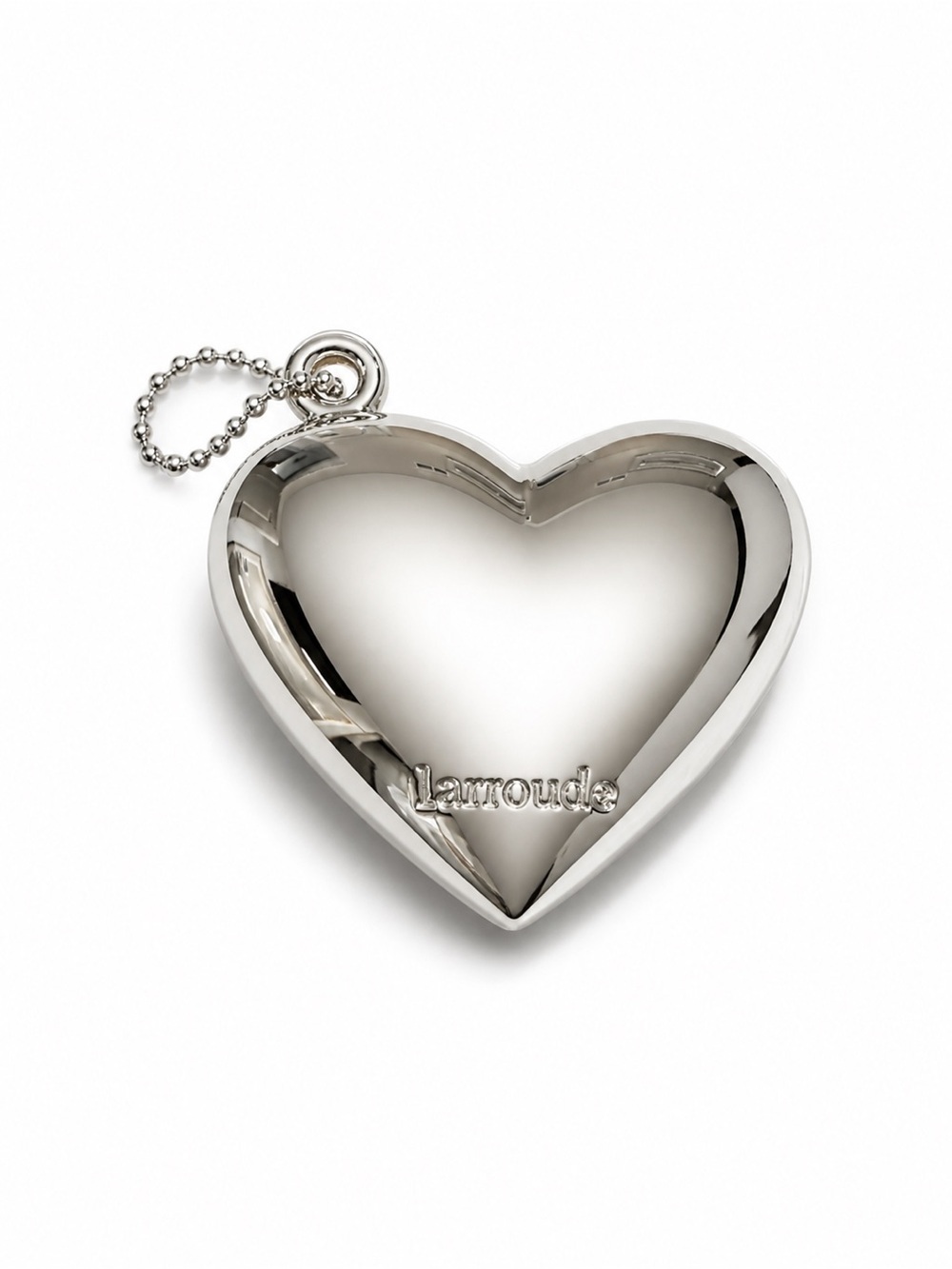 Silver Heart Charm Key Chain